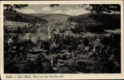 Ak Ruhla in Thüringen, Blick von der Emilienruhe