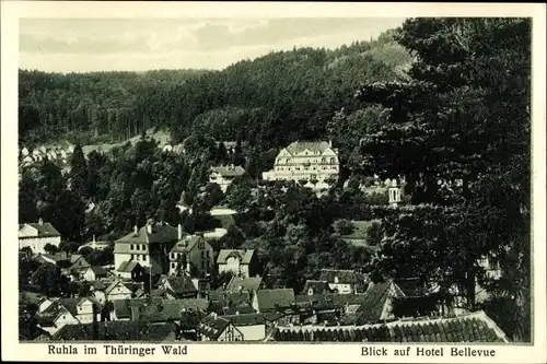 Ak Ruhla in Thüringen, Blick auf Hotel Bellevue