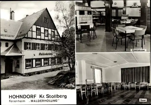 Ak Hohndorf im Erzgebirgsvorland, Ferienheim Walderholung VEB Strumpfkombinat Esda Thalheim