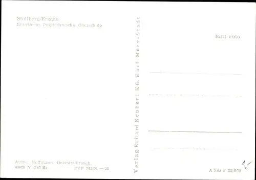 Ak Stollberg im Erzgebirge, Erweiterte Polytechnische Oberschule