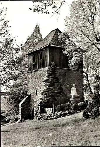 Ak Lugau im Erzgebirge, alter Glockenturm