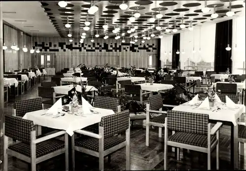 Ak Finsterbergen Friedrichroda im Thüringer Wald, FDGB-Erholungsheim Wilhelm Pieck, Restaurant