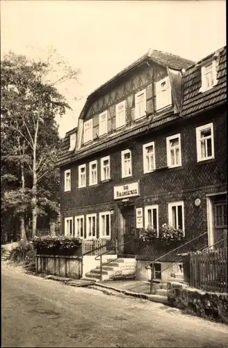 Ak Gießübel in Thüringen, Gasthaus zum Rautenkranz