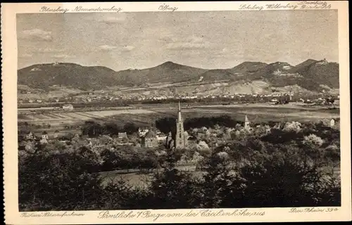 Ak Muffendorf Bonn am Rhein, Blick von der Cäcilienhöhe auf den Ort