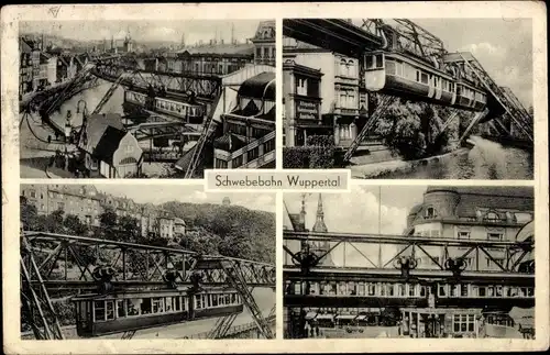 Ak Wuppertal in Nordrhein Westfalen, Schwebebahn