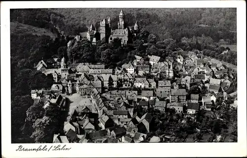 Ak Braunfels an der Lahn, Panorama, Schloss
