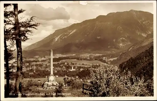 Ak Karlstein Bad Reichenhall in Oberbayern, Wallfahrtskirche St. Pankraz, Denkmal, Panorama