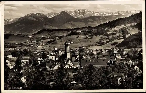 Ak Immenstadt bayer. Allgäu, Gesamtansicht mit Daumengruppe