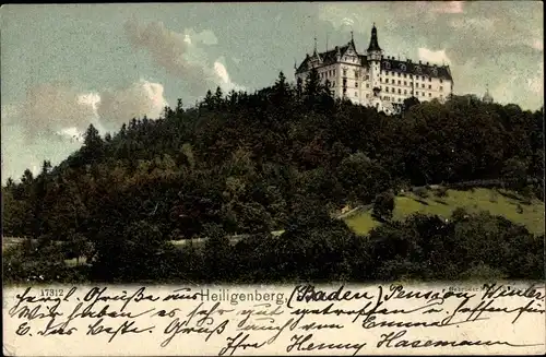 Ak Heiligenberg in Baden, Schloss