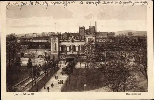 Ak Saarbrücken, Hauptbahnhof