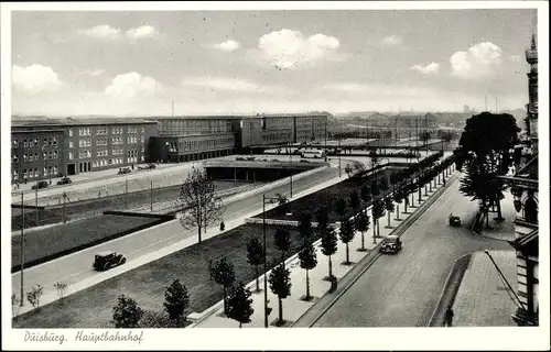 Ak Duisburg im Ruhrgebiet, Hauptbahnhof