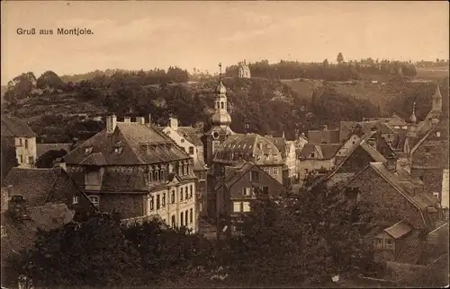 Ak Monschau Montjoie in der Eifel, Teilansicht