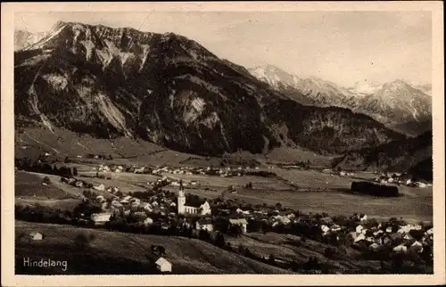 Ak Bad Hindelang im Oberallgäu, Panorama, Gebirgskette