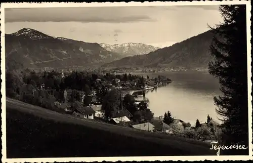 Ak Tegernsee in Oberbayern, Panorama