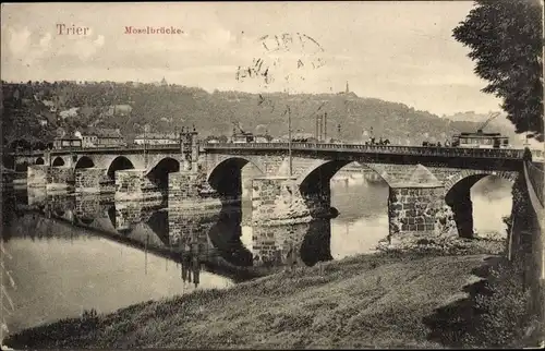 Ak Trier in Rheinland Pfalz, Moselbrücke