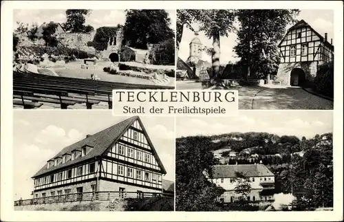 Ak Tecklenburg in Westfalen, Fachwerkhaus, Freilichtbühne
