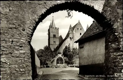 Ak Ingelheim am Rhein, Burgkirche