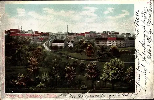 Ak Eisenberg in Thüringen, Panorama