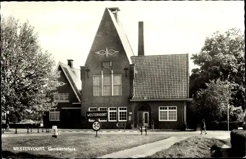 Ak Westervoort Gelderland, Gemeentehuis