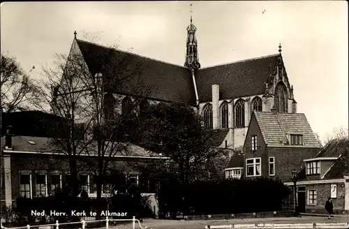 Ak Alkmaar Nordholland Niederlande, Ned. Herv. Kerk