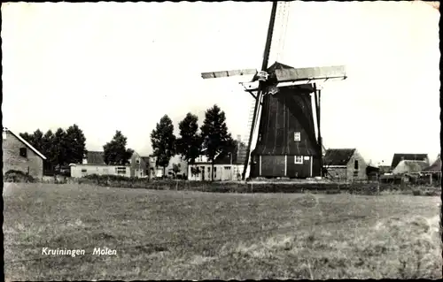 Ak Kruiningen Zeeland Niederlande, Molen