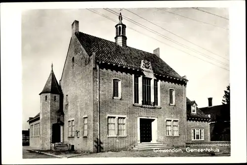 Ak Giessendam Südholland, Gemeentehuis