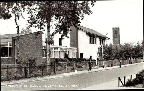 Ak Sommelsdijk Insel Goeree Overflakkee Südholland, Huishoudschool De Molenwiek