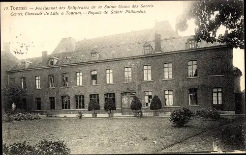 Ak Tournai Wallonien Hennegau, Pensionnat des Religieuses de la Sainte Union des Sacres Cœurs