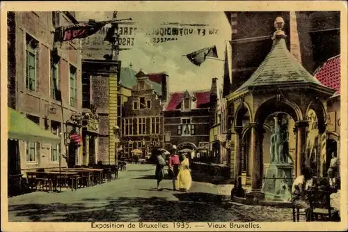 Ak Bruxelles Brüssel, Exposition 1935, Vieux Bruxelles