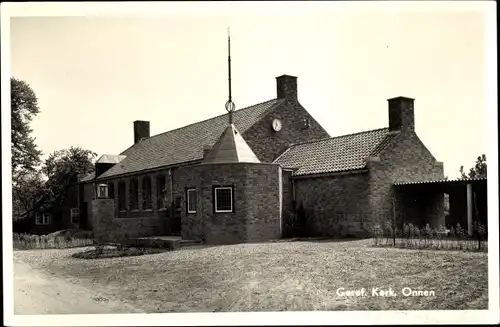 Ak Onnen Groningen Niederlande, Geref. Kerk