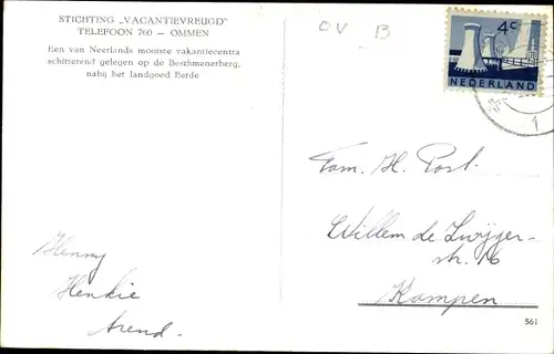 Ak Ommen Overijssel Niederlande, Grove Den, Vacantievreugd