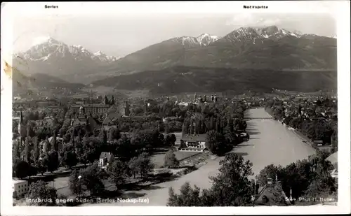 Ak Innsbruck in Tirol, Panorama gegen Süden