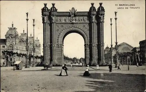Ak Barcelona Katalonien Spanien, Arco de Triunfo