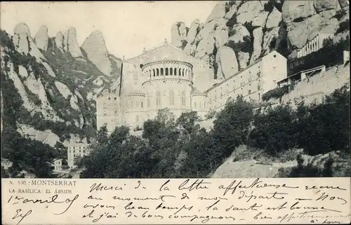 Ak Montserrat Katalonien, La Basilica, El Abside