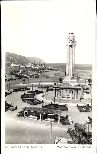 Ak Santa Cruz de Tenerife Teneriffa Kanarische Inseln Spanien, Monumento a los Caidos