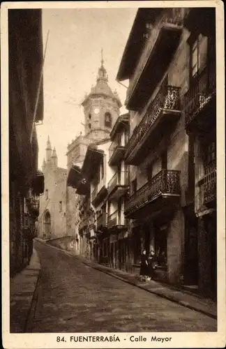 Ak Hondarribia Fuenterrabia Baskenland, Calle Mayor