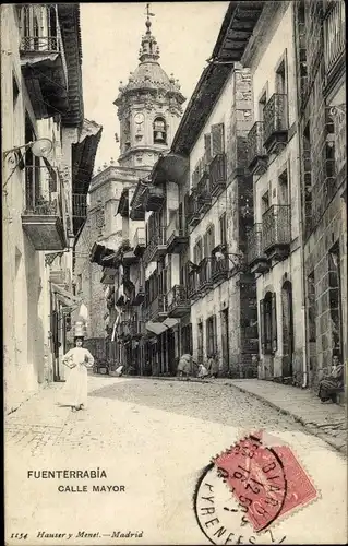 Ak Fuenterrabia Baskenland, Calle Mayor