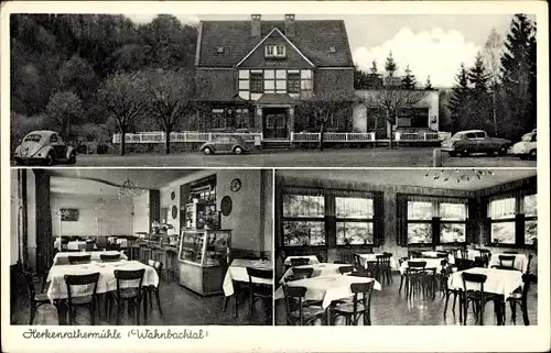 Ak Herkenrath Neunkirchen Seelscheid, Hotel Restaurant Herkenrathermühle, Wahnbachtal