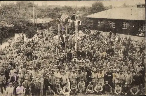 Ak Eglosheim Ludwigsburg, Kriegsgefangene, Kriegsgefangenenlager, I. WK