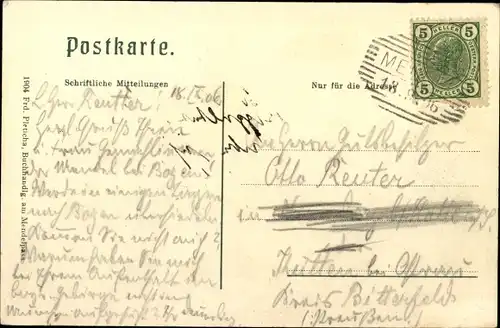 Ak Passo della Mendola Mendel Mendelpass Südtirol, Panorama