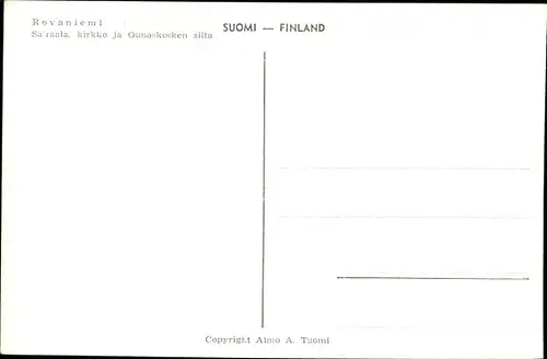 Ak Rovaniemi Finnland, Panorama, Kirche