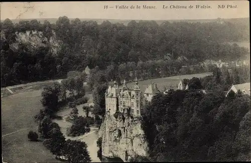 Ak Walzin Dinant Wallonien Namur, Château, Vallée de la Meuse