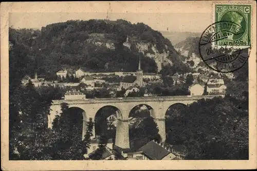 Ak Luxemburg Luxembourg, Faubourg de Clausen, Brücke