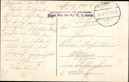 Ak Beaucamps Nord, Kirche und Männerkloster