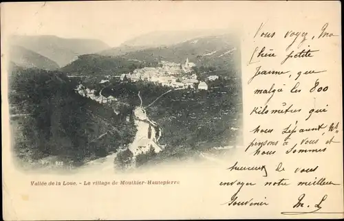 Ak Mouthier Haute Pierre Doubs, Vallee de la Loue