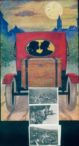 Leporello Ak Valfleury Loire, Stadtansichten