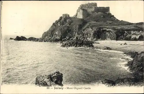 Ak Gorey Jersey Kanalinseln, Mont Orgueil Castle