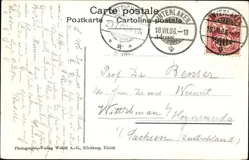 Ak Mürren Kanton Bern Schweiz, Gesamtansicht, Alpen