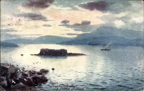 Künstler Ak Tobermory Isle of Mull Schottland, Sound of Mull