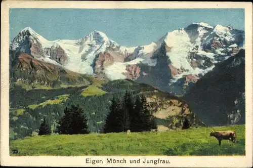 Ak Kanton Bern, Eiger, Mönch, Jungfrau